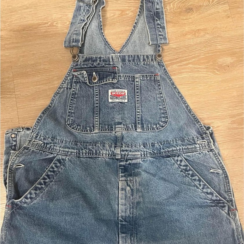 Vintage IKEDA denim Overalls Large